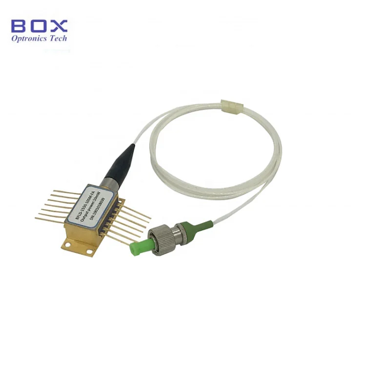 1550Nm 100MW 100kHz στενό διόδημα Laser DFB DFB BTF με ίνες SM/PM
