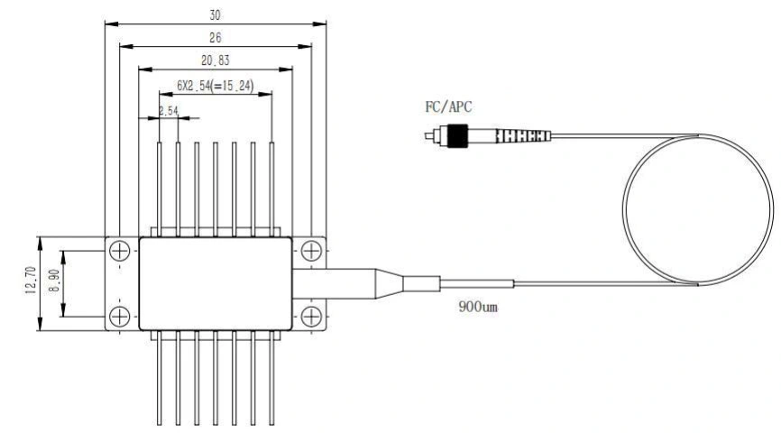 1064nm Infrared 200mw Dfb Fiber Coupled Laser Diode
